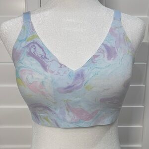 PINK Victoria’s Secret pastel paisley bralette size L